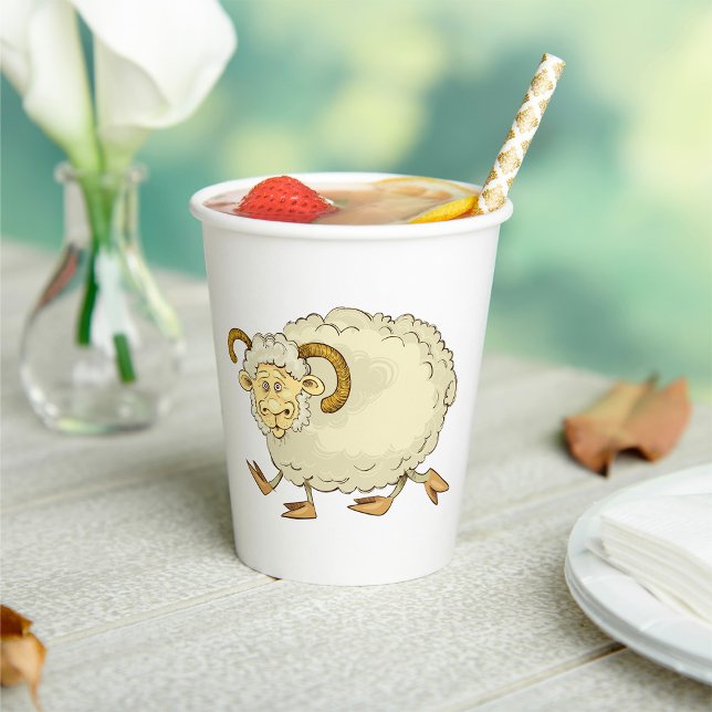 Surprised Ram Sheep Paper Cups (Creator Uploaded)