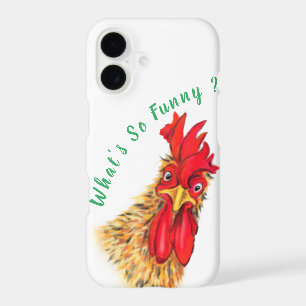 Surprised Rooster Catchy iPhone Case