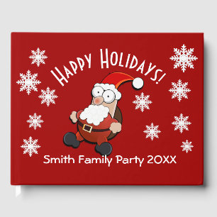 Surprised Santa Custom Guest Book