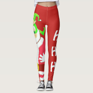 Surprised Santa leggings