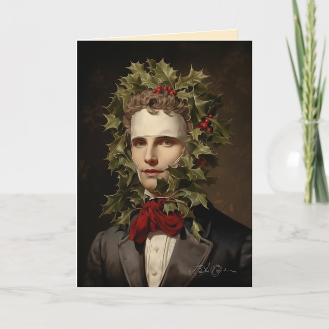 Surprised to be Under the Mistletoe Again Holiday Card (Front)