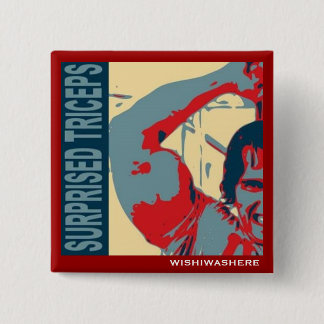 Surprised triceps! 15 cm square badge