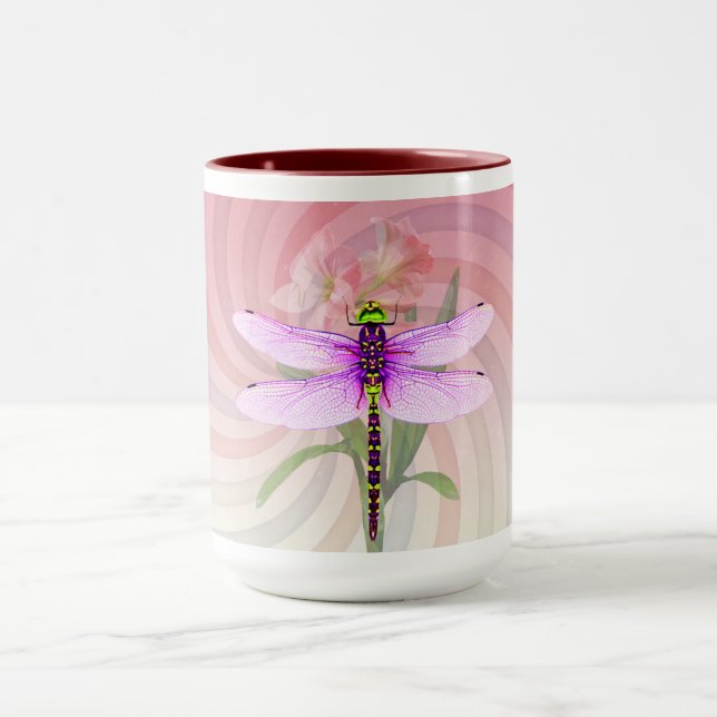 Surreal 60’s Theme Dragon Fly Mug (Center)
