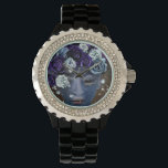 Surreal Abstract Indigo Face & Flowers<br><div class="desc">Surreal Abstract Indigo Face & Flowers</div>