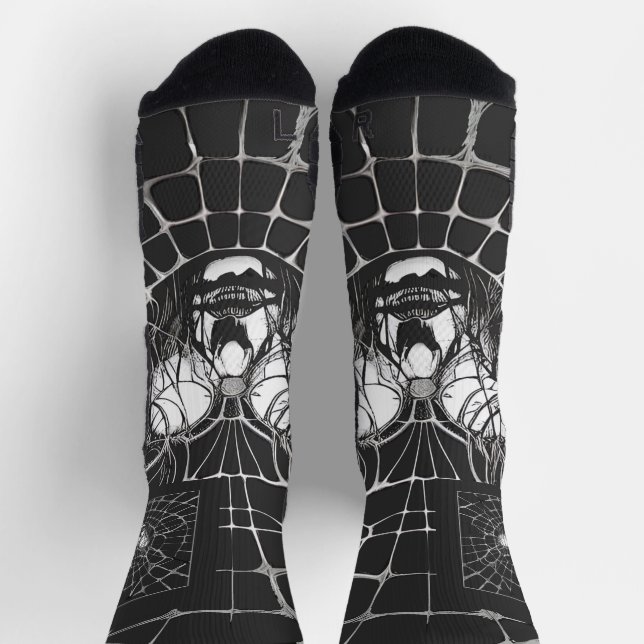 Surreal Abstract Portrait Socks (Top)