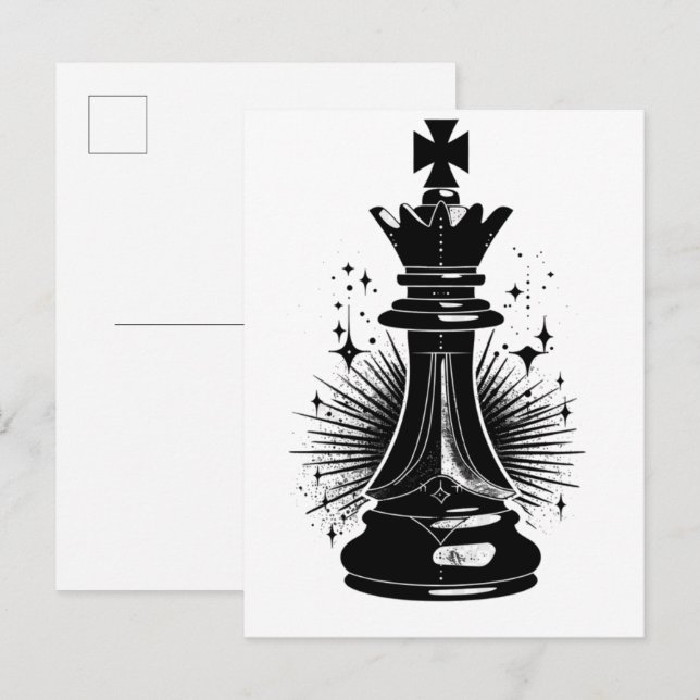  Surreal aesthetic Chess Symbol Postcard (Front/Back)