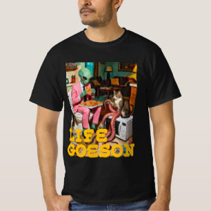 Surreal Alien Pizza Moment T-Shirt