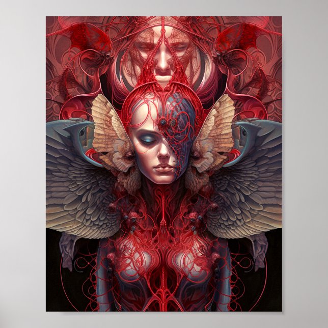 Surreal Angel Artwork Poster (Front)