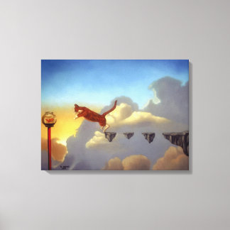 Surreal Art Canvas Print "Leap of Faith"