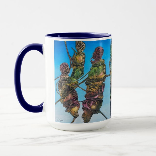 Surreal Art Figures  Mug (Left)