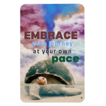 Surreal art Inspirational Turtle quote 