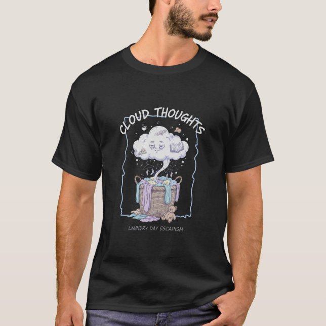 Surreal Art Shirt Featuring Cloud Thoughts Design (Front)