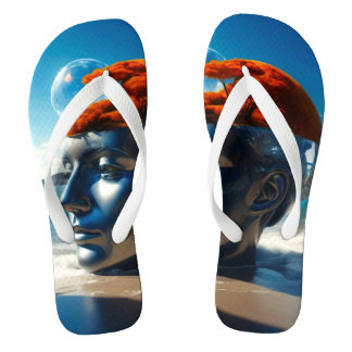Surreal beach scenes jandals