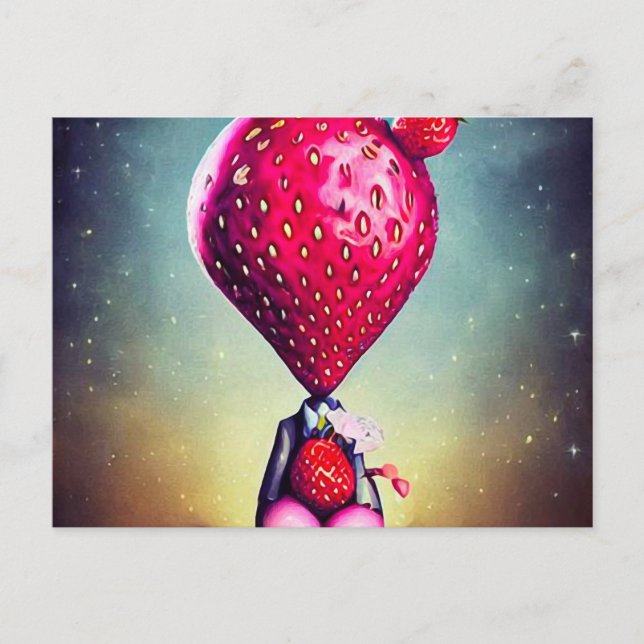 Surreal Berry Boy Postcard (Front)