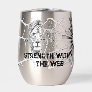 Surreal Black and White Lion Web Motivational