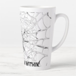 Surreal Black and White Lion Web Motivational mug