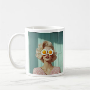 Surreal Breakfast Fashion Portrait Coffee Mug