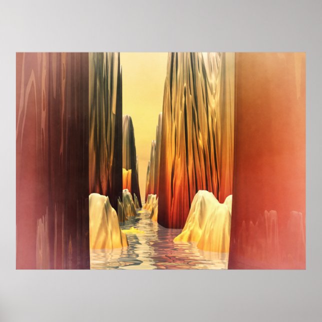 Surreal Canyonscape Poster (Front)