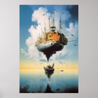 Surreal Celestial Vessel