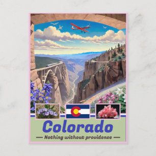 Surreal Colorado Essence: State Emblem Keepsake Postcard