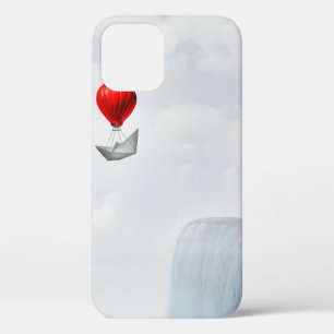 Surreal concept and creative solution metaphor as  iPhone 12 case