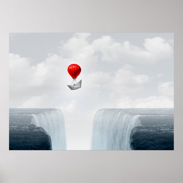 Surreal concept and creative solution metaphor as  poster (Front)