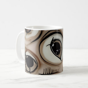 Surreal Creepy Eyes Horror Weirdcore Melting Flesh Coffee Mug