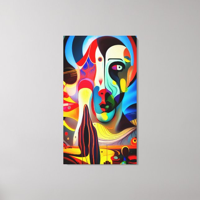 Surreal Deity Canvas Print (Front)