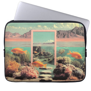 Surreal Desert Ocean with Door Laptop Sleeve