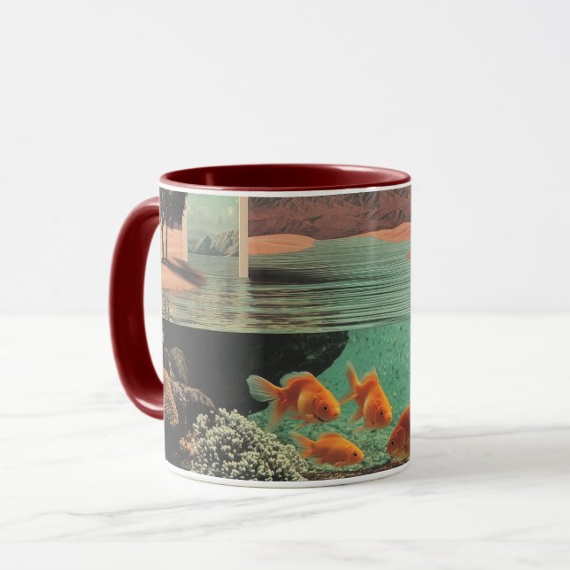 Surreal Doorway in Desert with Underwater Mug (Front Left)