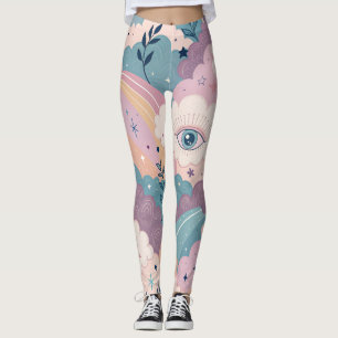 Surreal Dreamcore Texture – Seamless Ethereal  Leggings