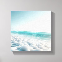 Surreal Ethereal Seafoam on Pristine Beach