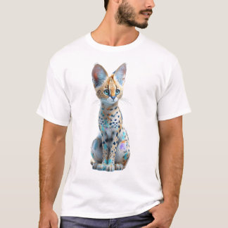 Surreal Ethereal Serval Cat Wildcat Men T-Shirt