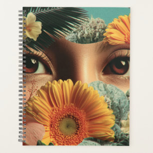 Surreal Eyes and Flowers with Butterflies Planner