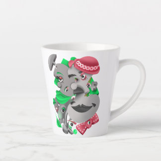 Surreal Faces Bold & Artistic Latte Cup