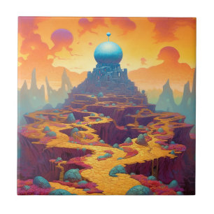 Surreal Fantasy City Tile