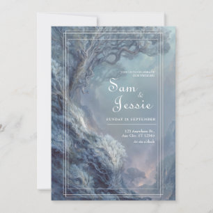 Surreal Fantasy Dreamscape Wedding Invitation 