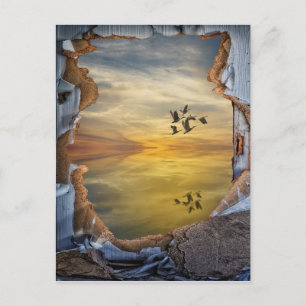 Surreal Fantasy landscape Postcard