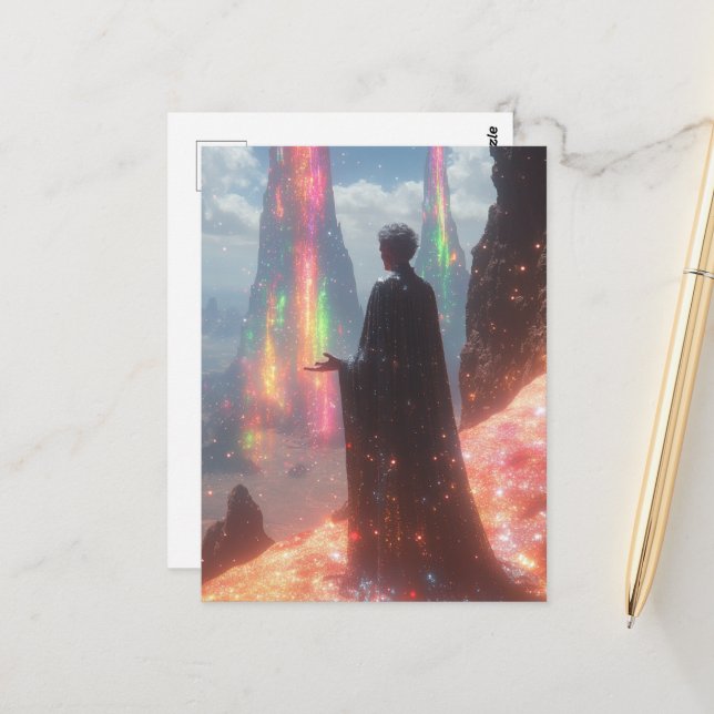 Surreal fantasy postcard (Front/Back In Situ)