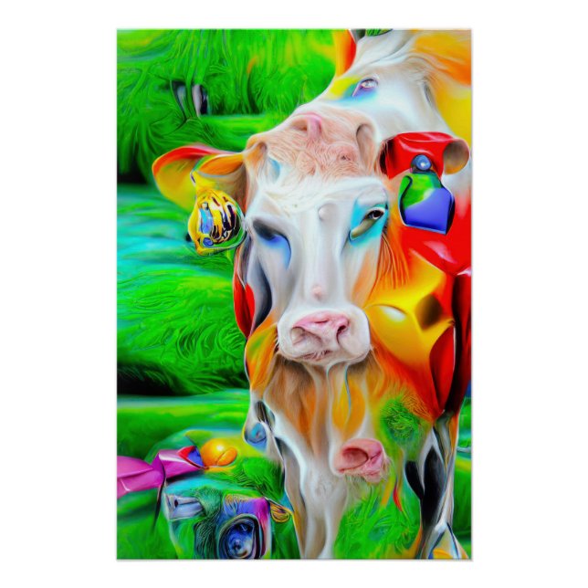 Surreal Farm Art Poster (Front)