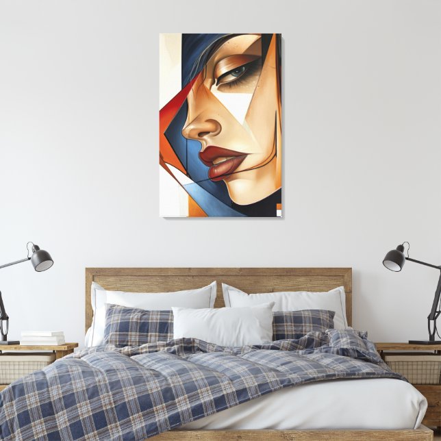 Surreal Femininity Canvas Print (Insitu(Bedroom))