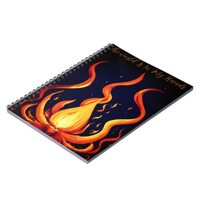"Surreal Flame Vector Art-4K Render for - Notebook (Left Side)
