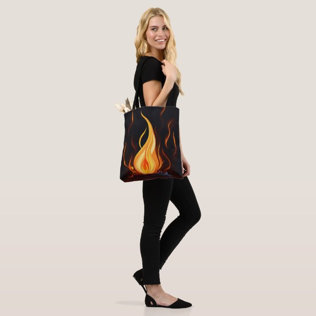 Surreal Flame Vector Art - 4K Render for - Tote Bag (On Model)