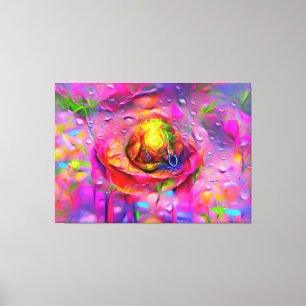 Surreal Floral Art Canvas Print