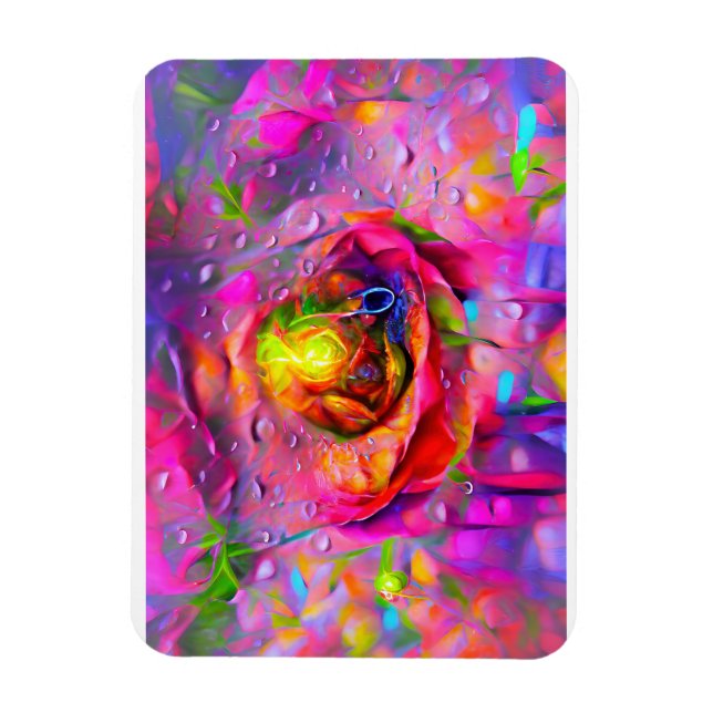 Surreal Floral Art Magnet (Vertical)