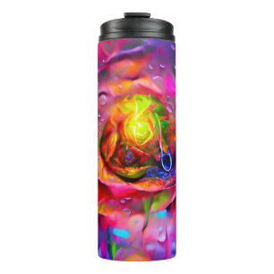 Surreal Floral Art Thermal Tumbler