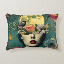 Surreal Floral Moon Portrait