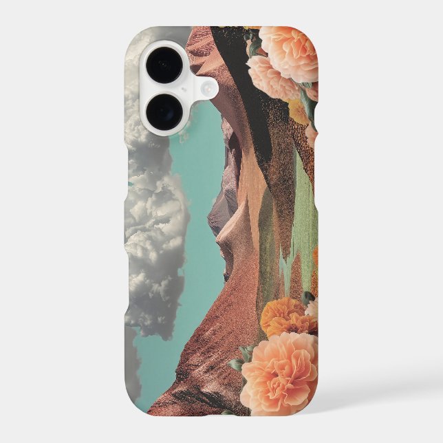 Surreal Floral Mountainscape With Dramatic Clouds (Back)