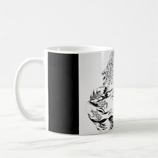 Surreal Florence Welch - Black and White Coffee Mug