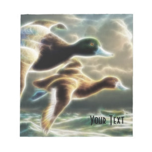 Surreal Flying Mallard Ducks Notepad